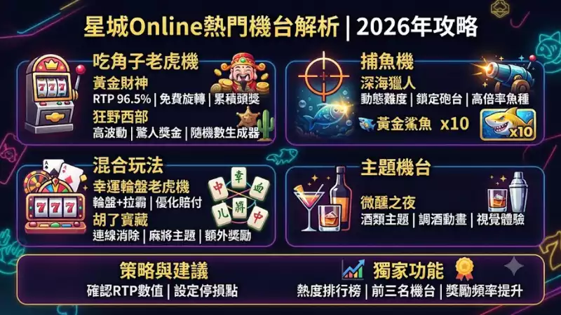 星城Online熱門機台解析