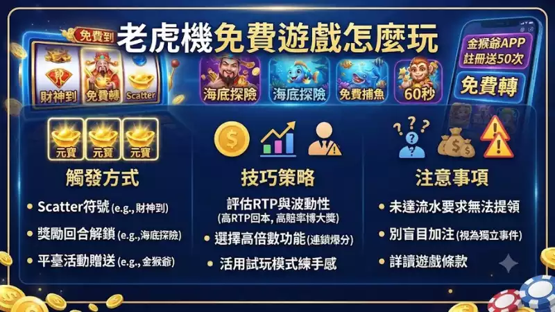 老虎機免費遊戲怎麼玩