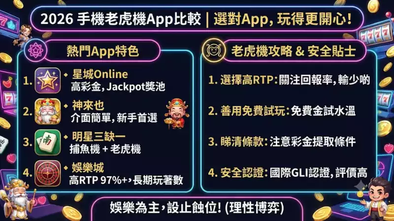 手機老虎機App比較
