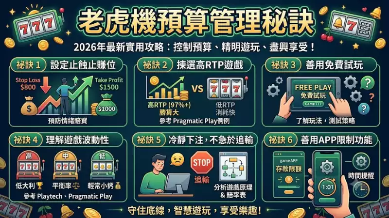 老虎機預算管理秘訣