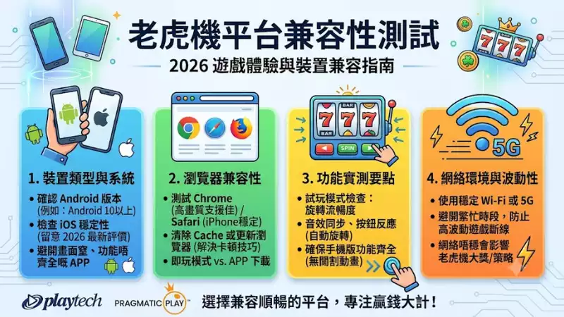 老虎機平台兼容性測試
