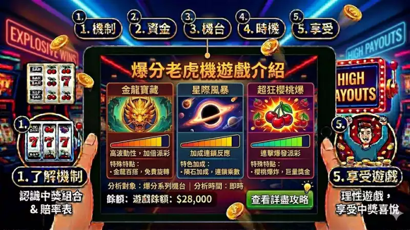 爆分老虎機遊戲介紹