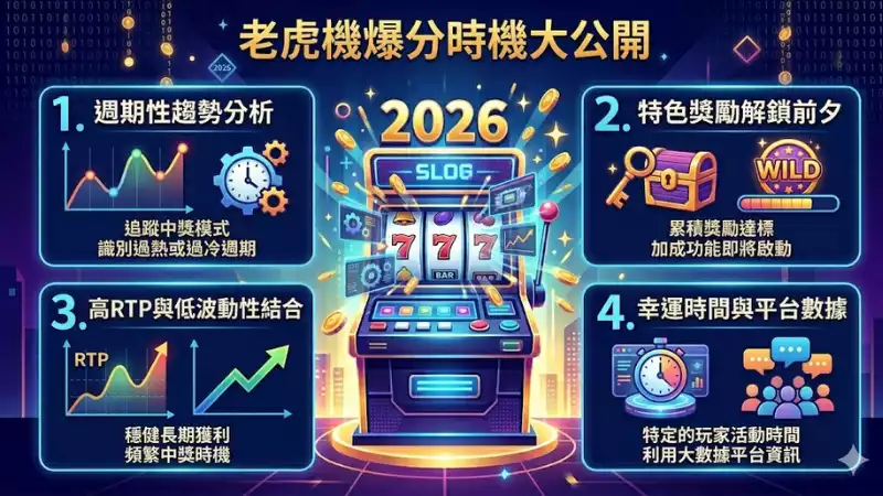 爆分時機大公開：掌握老虎機的「黃金時段」與心理戰術