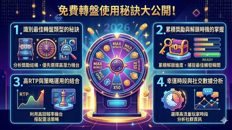 免費轉盤使用秘訣大公開！掌握這些技巧讓你的老虎機體驗更超值