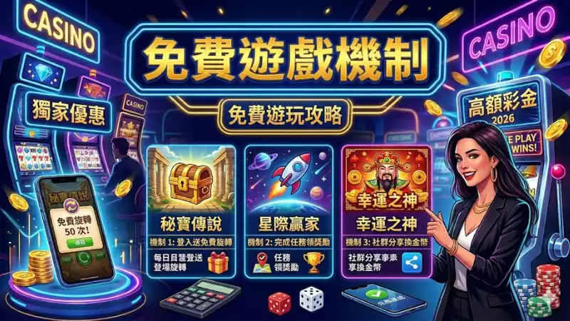 免費遊戲機制解密:掌握老虎機隱藏福利的關鍵技巧