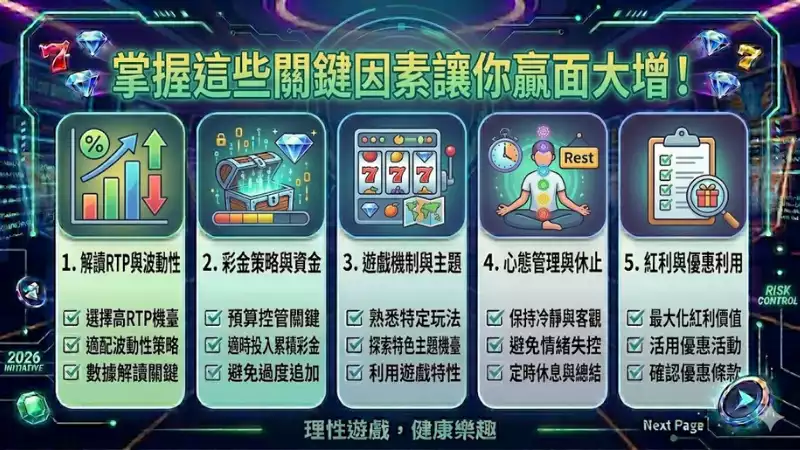 老虎機類型怎麼選？掌握這些關鍵因素讓你贏面大增！