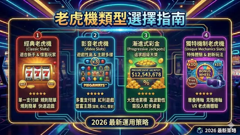 老虎機類型選擇指南
